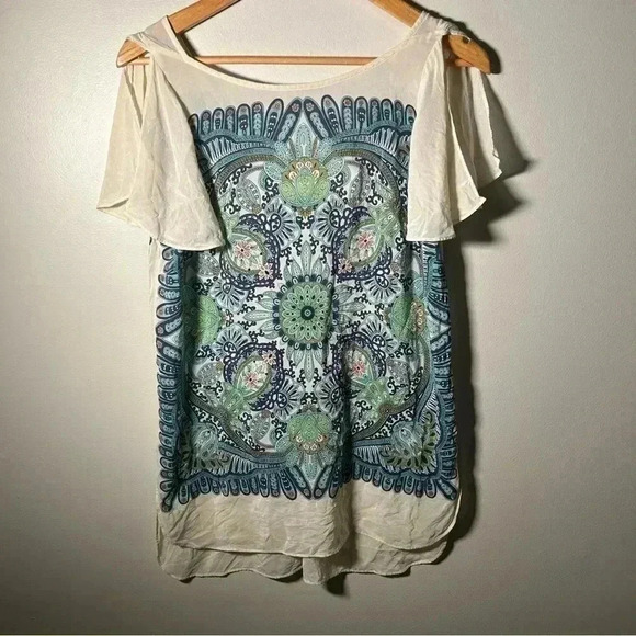 Maeve  Anthropologie 100% silk tunic blouse S - Picture 3 of 8